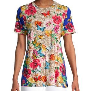 JOHNNY WAS Mayflower V-Neck Swing Tee